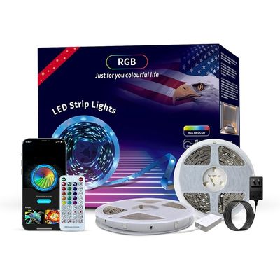 12v SMD flexible controlado por Wifi 5050 2835 RGB luz de banda LED para iluminación de vacaciones