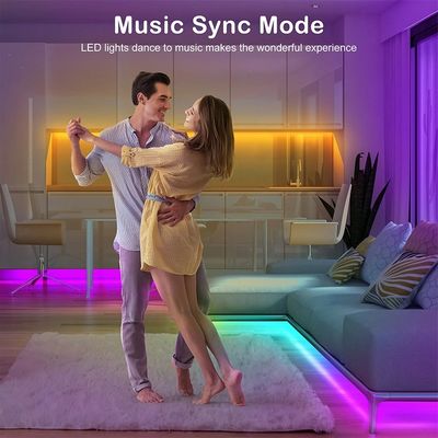 12v SMD flexible controlado por Wifi 5050 2835 RGB luz de banda LED para iluminación de vacaciones