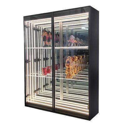 DC12V/AC110-220V Voltage Infinity Mirror Abyss Cases de visualización para las vitrinas de su tienda
