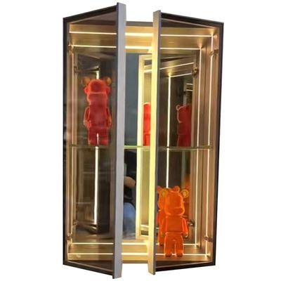 DC12V/AC110-220V Voltage Infinity Mirror Abyss Cases de visualización para las vitrinas de su tienda