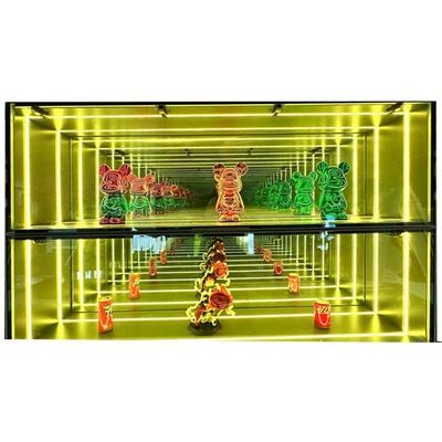 DC12V/AC110-220V Voltage Infinity Mirror Abyss Cases de visualización para las vitrinas de su tienda