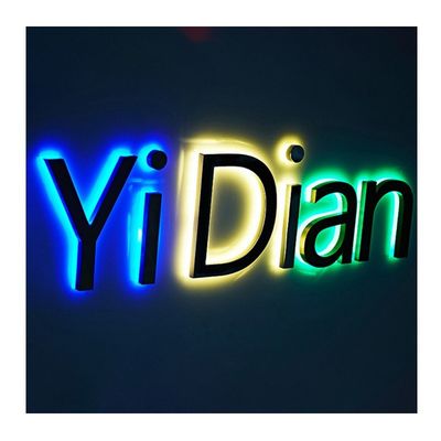 Tamaño personalizado Frontlit y backlit 3D LED Canal de letras de signos para la publicidad de la puerta