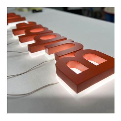 Tamaño personalizado Frontlit y backlit 3D LED Canal de letras de signos para la publicidad de la puerta