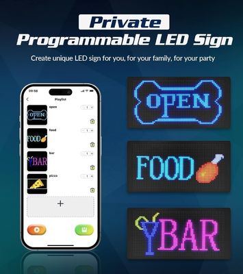 15.2CMx10.5CMx10.5CM Dimensiones del paquete Pantalla LED flexible con control inteligente de la aplicación