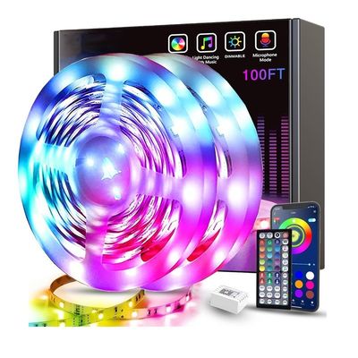 18/30/60 LEDs SMD5050 LED Flexible Light Strip Kits DC 12V/24V para decoración comercial