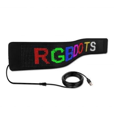 Pantalla LED controlada por Bluetooth para ropa y mochila con diseño flexible