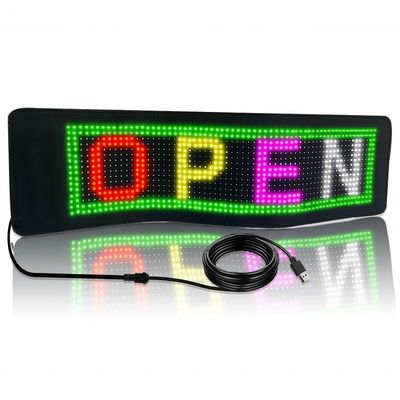 Pantalla publicitaria rodante portátil de 5 mm de pitcha de píxeles Palabras personalizadas pantalla para mensaje de automóvil