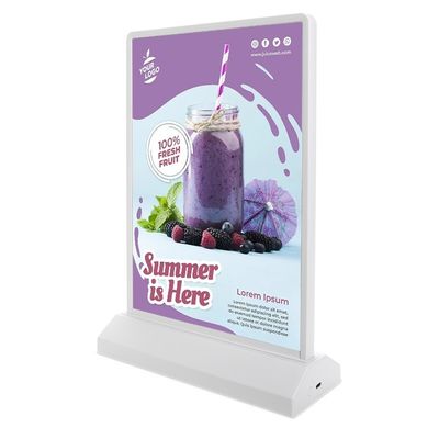 Lanzamiento del producto Signos luminosos LED Caja de luz ultra delgada para estrategias de marketing en interiores