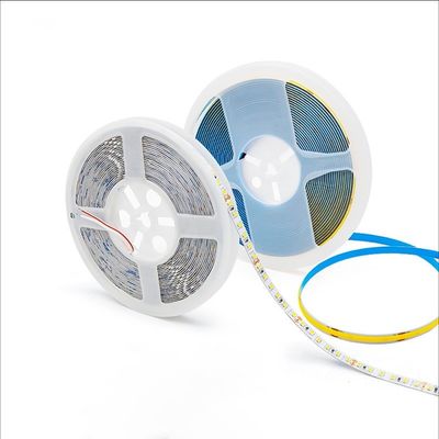 10W/M RA90 Flexible COB Tape DC 12V 24V Ultra Slim 5mm sin puntos 480leds luz de banda COB