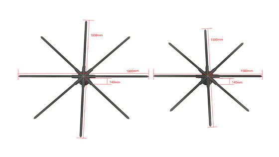 Display holográfico 3D de alta resolución de 150 cm Protector de pantalla holográmica para proveedores ODM