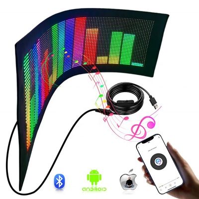 Pantalla portátil de mensajes digitales de Pixel RGB LED para publicidad flexible