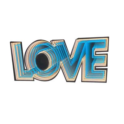 Diseños personalizados de letras mini LED delicadas para la señalización direccional de espejos de abismo acrílico