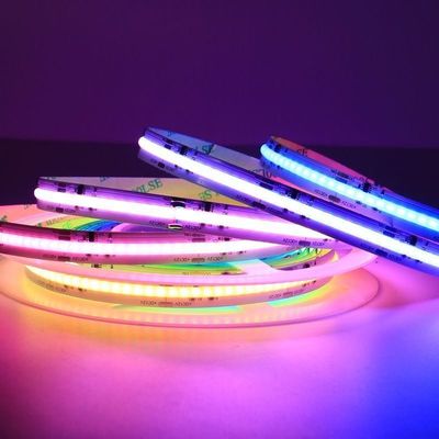 IP68 COB Led Strip Light 5M 16.4FT con diseño flexible delgado 2-5 12V 24V se puede pegar