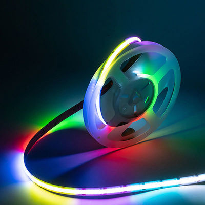 Coloridas luces de vacaciones en el hogar 24V RGBCW banda LED Cob direccionable con controlador y 6000lm