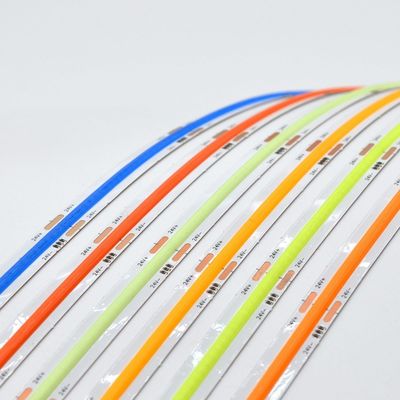RGBCW RGBW RGB COB Silicona Direccionable LED Strip Light Cob Strips para cuerdas ligeras