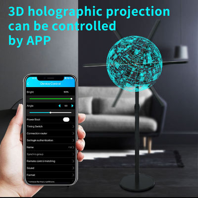Ventilador LED holográfico de alta resolución de 115 cm 3d para marcas interiores y exteriores