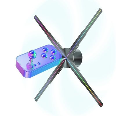 Pantalla de ventilador de holograma 3D con brillo 1800 y formato MP4/AVI/RMVB/GIF/JEPG/PNG/MKV