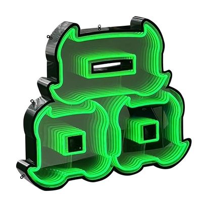 2024 Productos calientes Indicadores de neón personalizados Infinity Mirror Letters Abyss Mirror Sign
