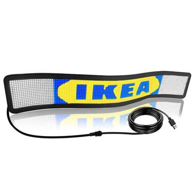 Panel de matriz LED RGB portátil ODM para pantalla de mensaje de desplazamiento flexible en automóviles y vehículos