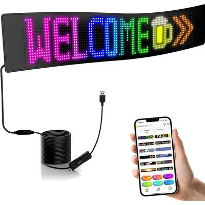 16*64dots/16*96dots Pantalla de pantalla de LED de automóvil programable con matriz RGB y clasificación IP66