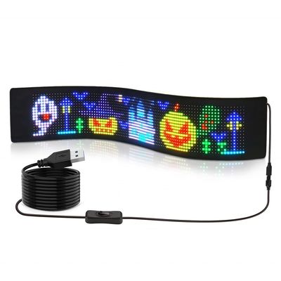 Panel de pantalla LED de 16*96 puntos para la publicidad de tiendas y automóviles RGB Color Soft Display Strip