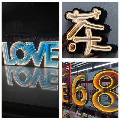 Consumo de energía de 12 V de corriente continua Tablero de señalización LED de publicidad exterior con diseño personalizado
