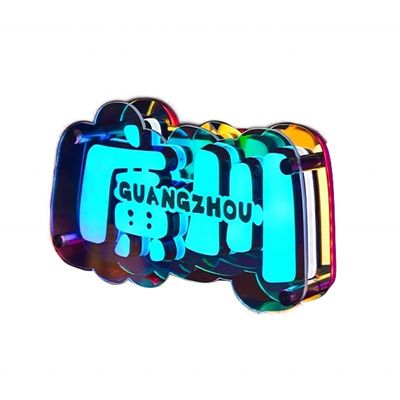 Espejo de pared acrílico 3D en interiores personalizado Letras LED de la tienda Cartel frontal para publicidad