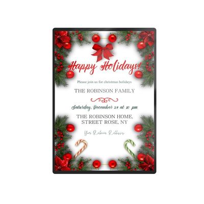 Cuadro colgante de aluminio personalizado para interiores Ultra Slim LED Light Box para pantalla de menú
