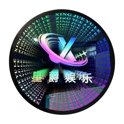 Efecto de espejo infinito personalizado Signos de neón letras caja de luz con efecto 3D colorido