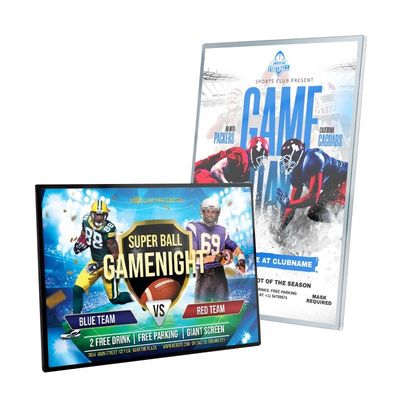 Caja de luz para cine con marco de aluminio de publicidad