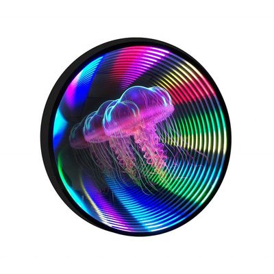 Colorido Holograma 3D Abismo de ventilador Decoración de espejos para tiendas comerciales 2024 Mejor vendedor