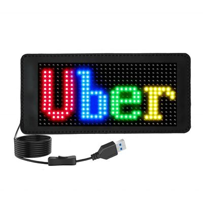 Diseño de la ventana trasera del taxi Display digital Control de la aplicación LED Publicidad pantalla de cartel