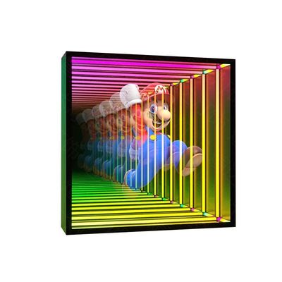 La publicidad de oficinas interiores se hace fácil con la tecnología de espejo LED de ventilador de hologramas 3D