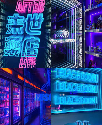La publicidad de oficinas interiores se hace fácil con la tecnología de espejo LED de ventilador de hologramas 3D