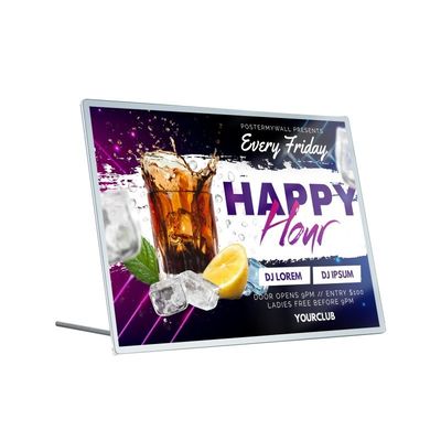 Cuadro de aluminio A1 A2 A3 A4 A5 Snap Ultra delgado de la publicidad Iluminación de metal Led Light Box