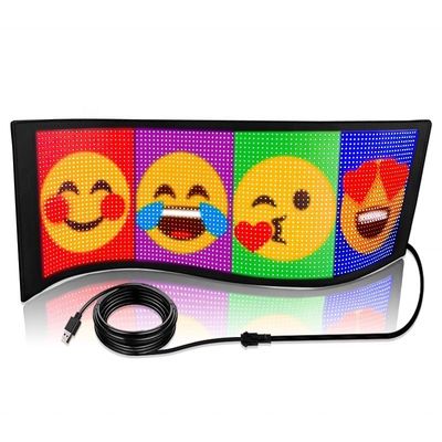 Pantalla LED flexible controlada por Smart APP para visualización de mensajes personalizada en señalización interior