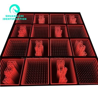 Personalización de interiores y exteriores Luz y sombra tecnológica Infinity Floor Neon Mirror