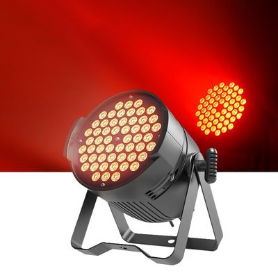 Impermeable 54 * 3w RGB 3in1 Led Par Can 64 RGBW Par de lavadora de paredes luz Dmx para eventos de bodas