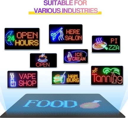 Señal de automóvil de tienda LED personalizable con control de aplicaciones 5 mm Panel de pitch de píxeles Tamaño 672x122mm