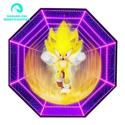 Edificios Aplicación Holograma 3D Fan Publicidad Cajas de luz con nano luces Fuente