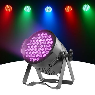 Luz LED profesional de escenario 54*3W RGBW DMX Par Iluminación con activación de sonido IP20