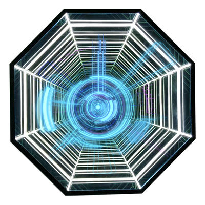 Play Store Señales de publicidad Promoción Proyector de hologramas 3D con espejos acrílicos