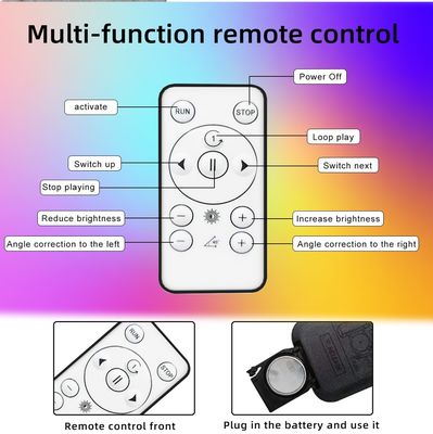 Ventilador de pantalla de holograma 3D LED Ventiladores holográficos con WiFi y alto brillo de 2100