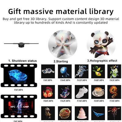 Proyector de malla holográfica pantalla de publicidad reproductor 3d LED pantalla de publicidad exterior