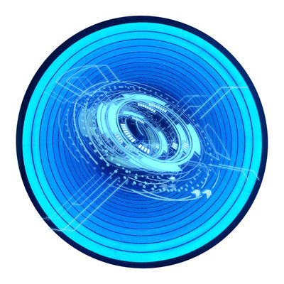50C Decoración Espejo LED personalizado Signo 3D Holograma Fan Espejo mágico para decoración de paredes
