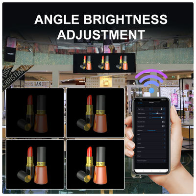 Fan de proyección holográfica Wifi de alta resolución de 62 cm con ángulo de visión de 176 ° y ventilador led