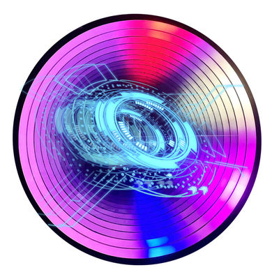 Holograma 3D de capa de abismo espejo colorido y personalizado con tiras de LED Fuente de luz