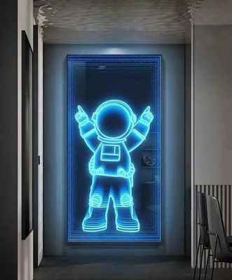 Signo de espejo LED personalizado delicado con holograma 3D y 300000 horas de vida útil