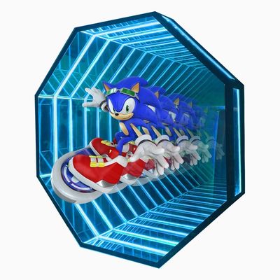Lleve sus letras de marca al siguiente nivel con nuestro ventilador LED de espejo de abismo de holograma 3D