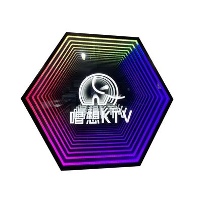 Consumo de energía de 12 V de corriente continua Diseño personalizado Signo de neón de efecto infinito para decoración de paredes